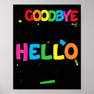 Poster Au revoir maternelle bonjour 1re année Premier jou