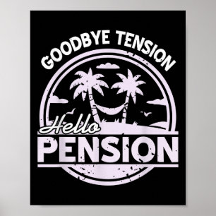 Poster Au revoir tension bonjour pension détente ambiance