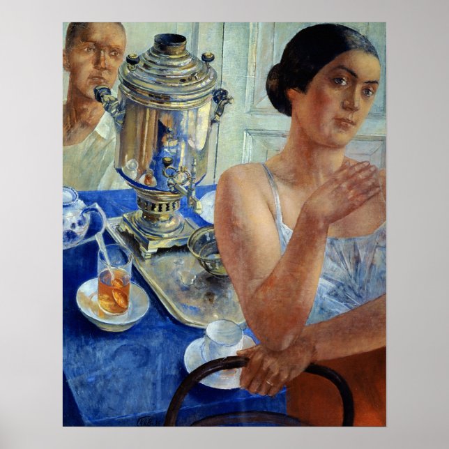 Poster Au Samovar, 1926 (Devant)