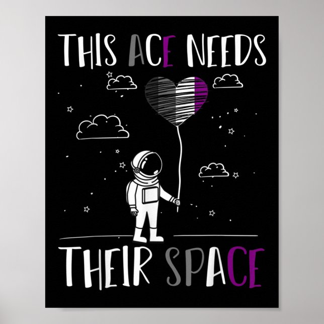 Poster Auality Pride Funny Aual Pride Espace Ace Aua (Devant)