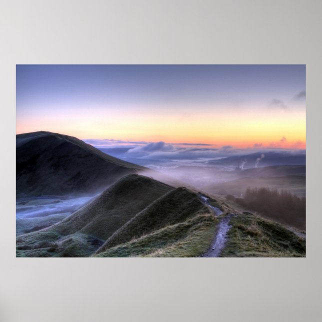 Poster aube brumeuse (Devant)