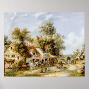 Poster Auberge de bord de la route