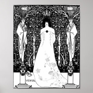 Poster Aubrey Beardsley Venus entre les dieux terminaux