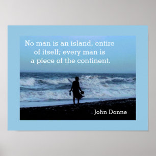Poster Aucun homme n'est une île - l'affiche de John Donn