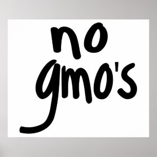 Poster Aucun OGM pour un environnement alimentaire sain B