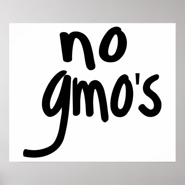Poster Aucun OGM pour un environnement alimentaire sain B (Devant)