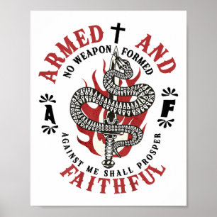 Poster Aucune Arme Formée Contre Moi Prospère Christia