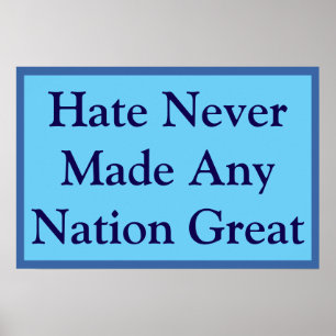 Poster Aucune grande nation ne hait