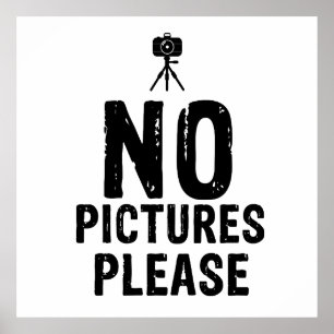 Poster Aucune photo s'il vous plaît