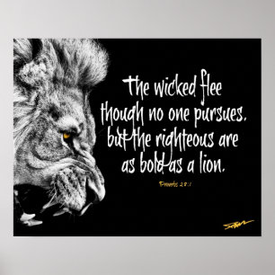 Poster Audacieux comme lion