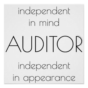 Poster "Auditeur : Indépendant dans l'esprit et l'apparen