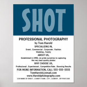 Poster Auditeur moderne, Photographie, Location de photog