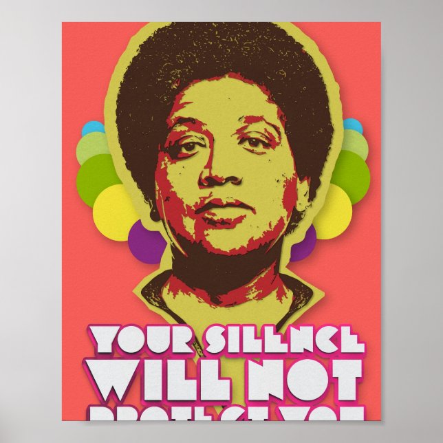 Poster Audre Lorde Votre Silence Ne Vous Protègera Pas (Devant)