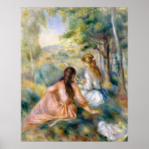 Poster Auguste Renoir dans le pré