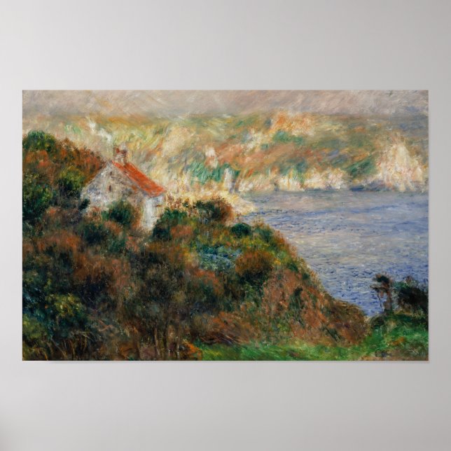 Poster Auguste Renoir - Fog sur Guernesey (Devant)