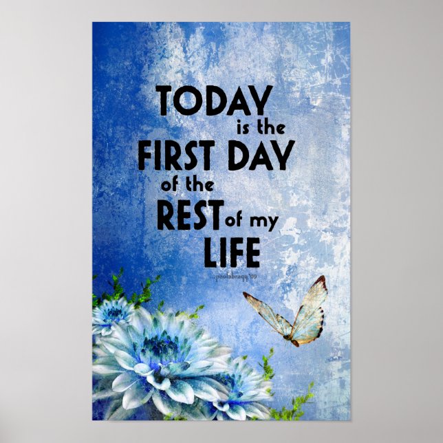 Poster Aujourd'hui est le premier jour du reste de ma vie (Devant)