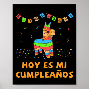 Poster Aujourd'hui est mon anniversaire Pinata Anniversai