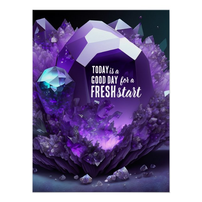 Poster Aujourd'hui est un bon jour de nouveau départ Cita (Devant)