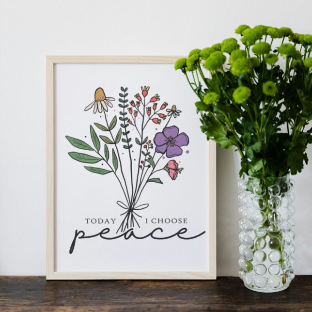 Poster Aujourd'hui, je choisis la paix (Créateur téléchargé)