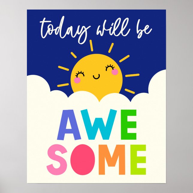 Poster Aujourd'hui sera génial (Devant)