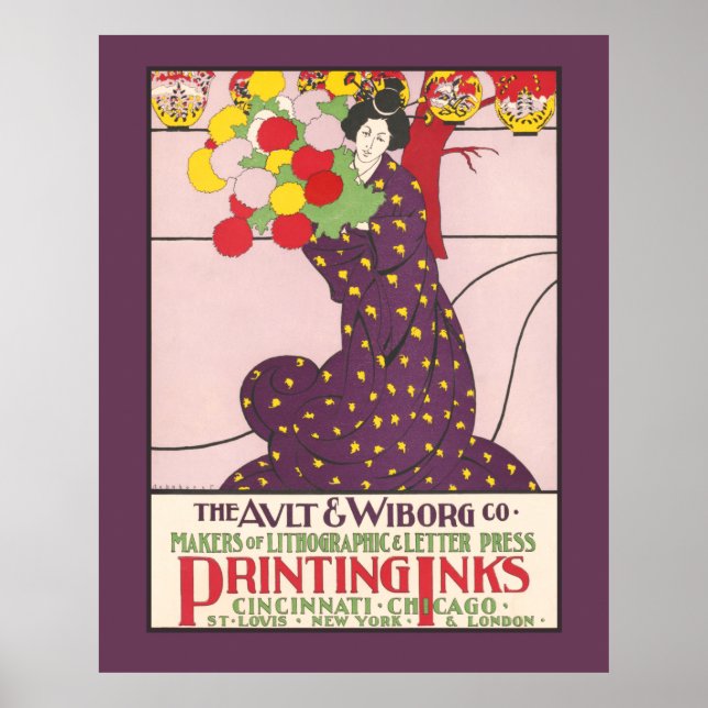 Poster Ault et Wiborg Co. 1900 (Devant)