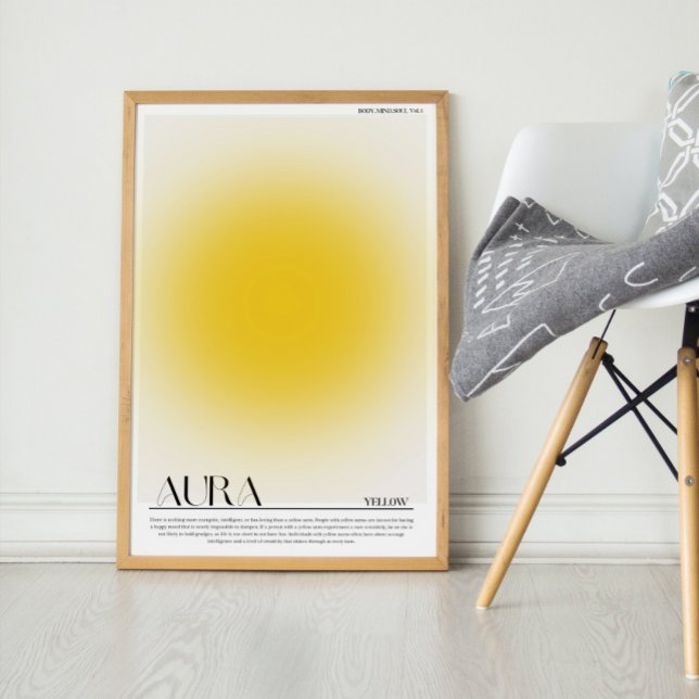 Poster Aura Jaune. Aura Wall Art (Créateur téléchargé)