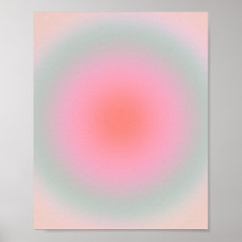 Poster Aura minimaliste Pastel Gradient