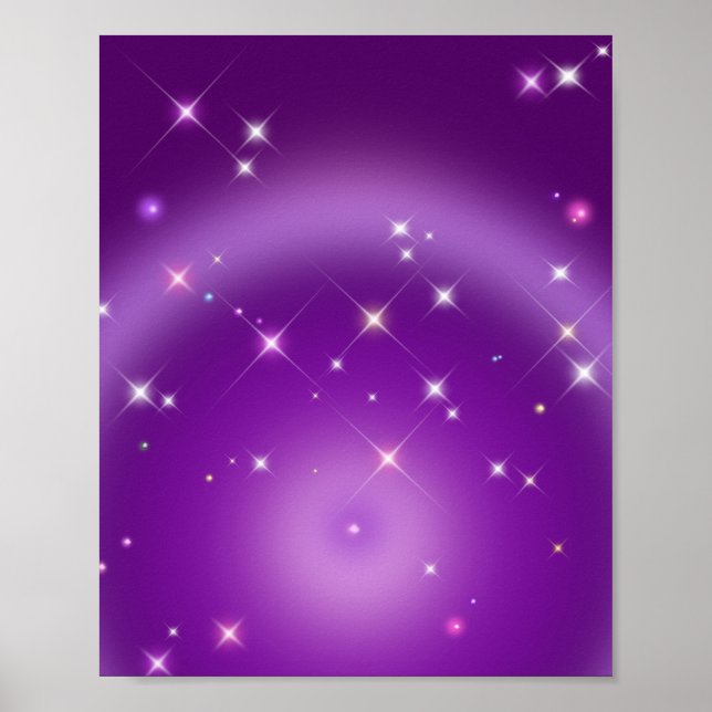 Poster Aura pourpre Gradient (Devant)