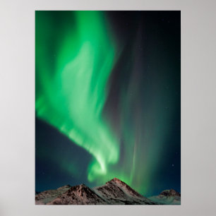 Poster Aurora Borealis Ancrage, Alaska