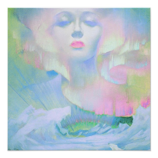 Poster Aurora par Clive Henry lumière pastel (Devant)