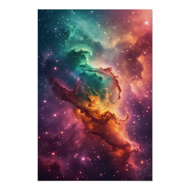 Poster Aurora Veil Nebula Design (Devant)