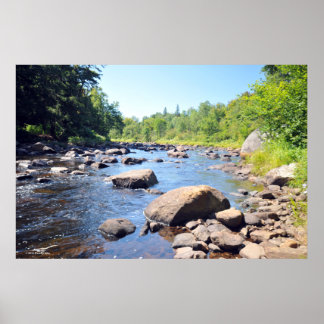 Poster AuSable River dans les Adirondacks. imprimer 08 30