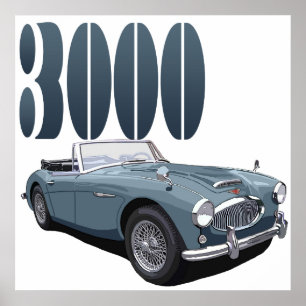Poster Austin Healey 3000