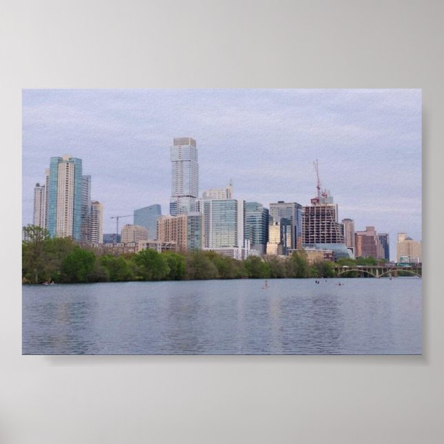 Poster Austin Skyline (Devant)