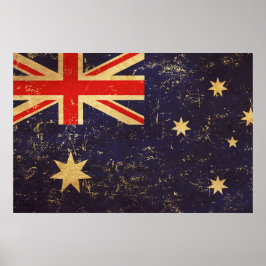 Poster Australie Drapeau Vintage