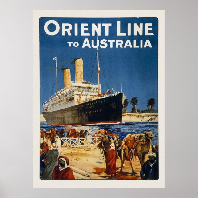 POSTER AUSTRALIE OCEAN LINER OTRANTO (Devant)