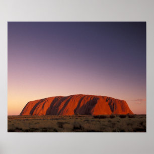 Poster Australie, parc national d'Uluru Kata Tjuta, Uluru