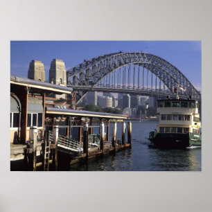 Poster Australie, Sydney, ferry pour passagers, un de