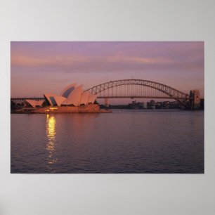 Poster Australie, Sydney, Opéra de Sydney construit