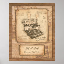 Auteur de journal / éditorialiste. Art vintage. Ca