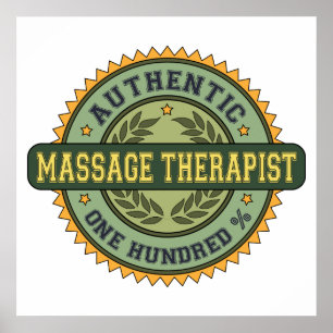 Poster Authentic Massage Therapist