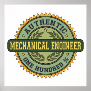 Poster Authentic Mechanical Engineer