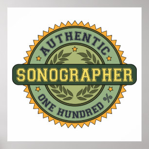 Poster Authentic Sonographer