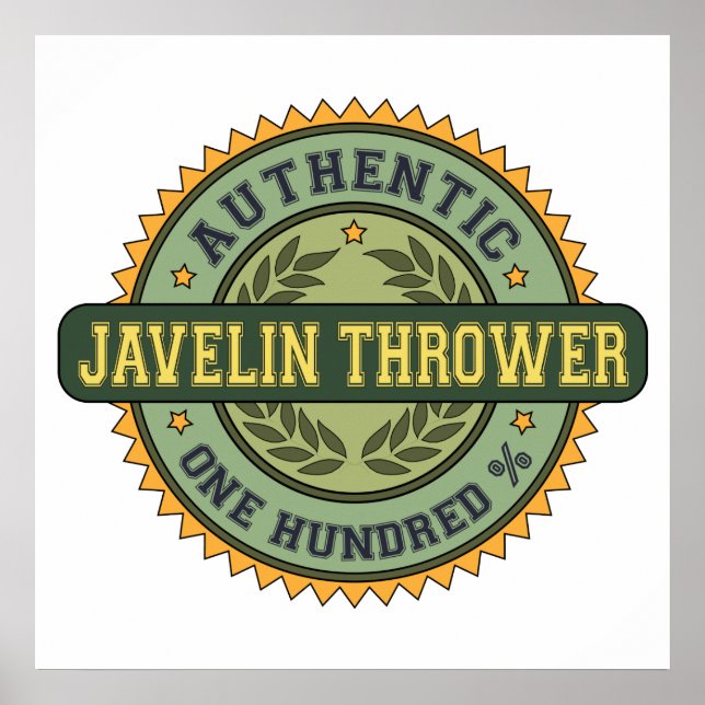 Poster Authentique Javelin Thrower (Devant)