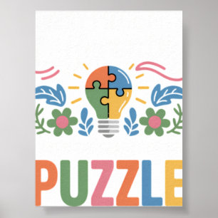 Poster Autisme Arc-en-ciel Fierté Autistique Inclusion TD