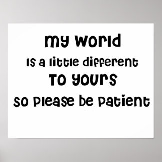 Poster Autisme, Asperger, Sensibilisation aux besoins spé