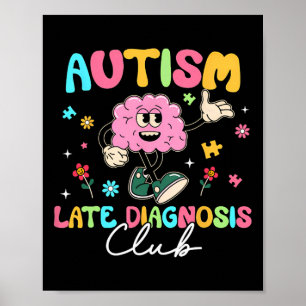 Poster Autisme Diagnostic tardif Club Funny Neurodiversit