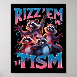 Poster Autisme Drôle Rizz Em Avec Le Mème Tisme Autistiqu