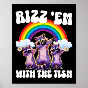 Poster Autisme Drôle Rizz Em Avec Le Mème Tisme Autistiqu