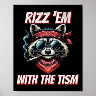 Poster Autisme Drôle Rizz Em Avec Le Tism Meme Autistique
